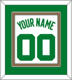 Boston Name & Number - Home White (1972-2018) - Double Mat 2