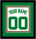 Boston Name & Number - Home White (1972-2018) - Double Mat 2