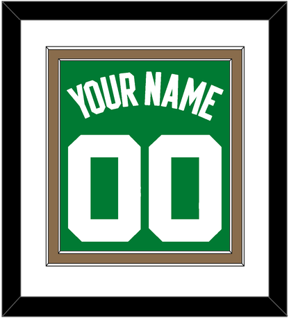 Boston Name & Number - Road Green (1972-2018) - Signature Tier 1