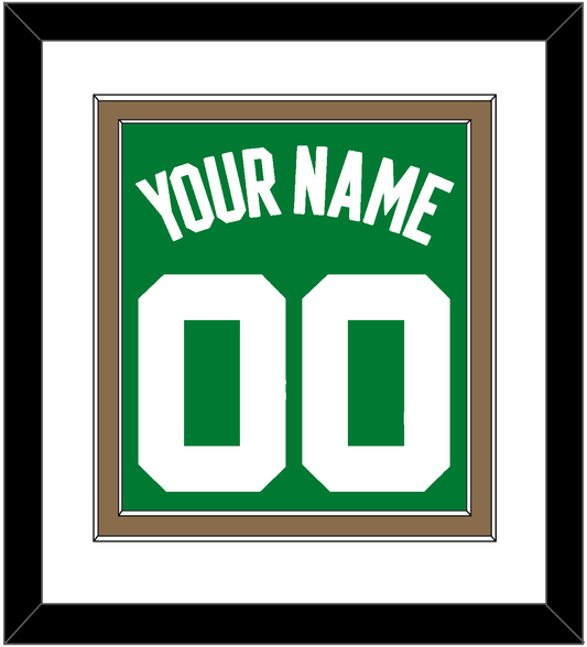 Boston Name & Number - Road Green (1972-2018) - Signature Tier 1