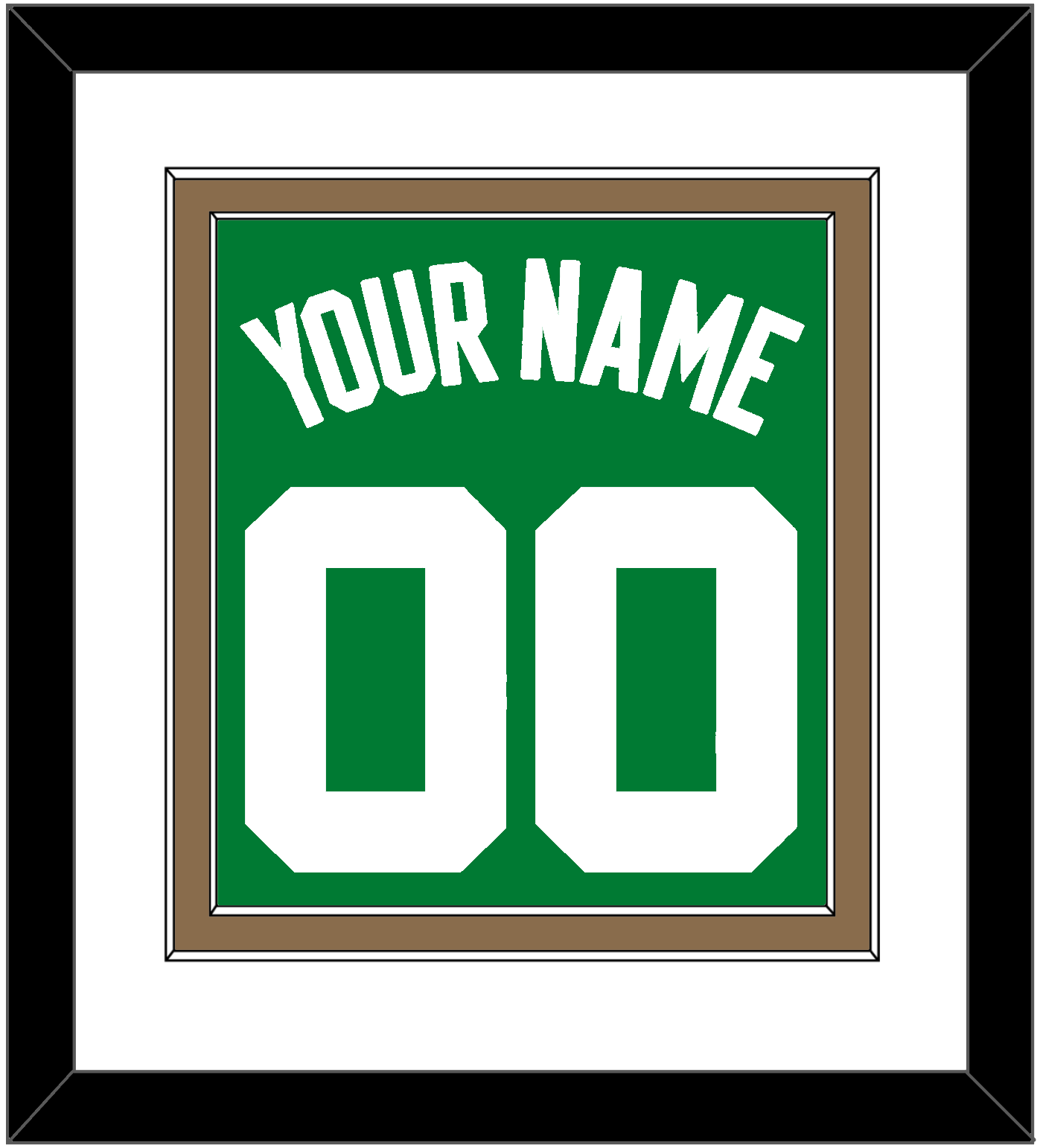 Boston Name & Number - Green Icon - Signature Tier 1