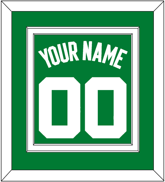 Boston Name & Number - Road Green (1972-2018) - Signature Tier 2