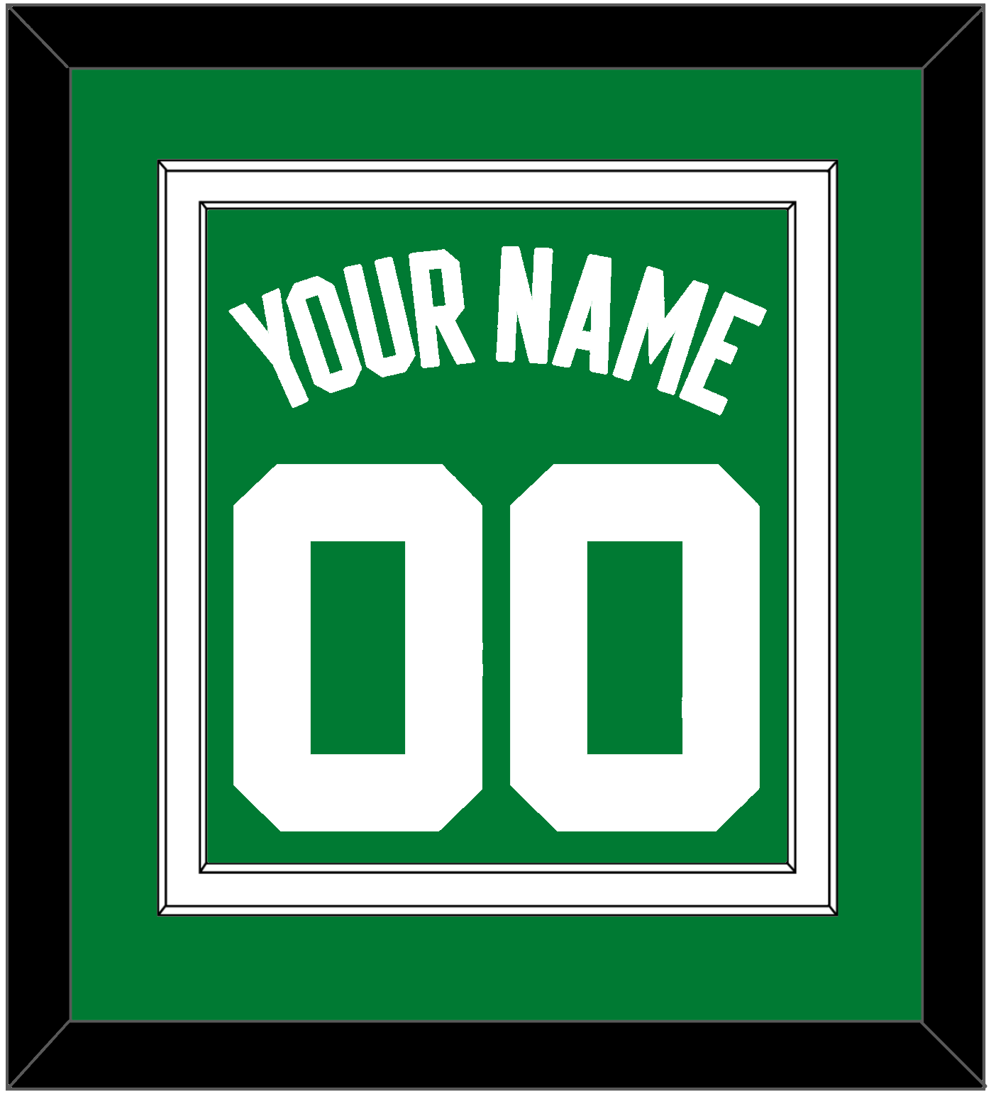 Boston Name & Number - Green Icon - Signature Tier 2
