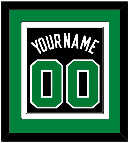 Boston Name & Number - Black Statement - Signature Tier 2