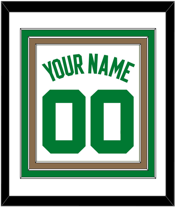 Boston Name & Number - Home White (1972-2018) - Triple Mat 1