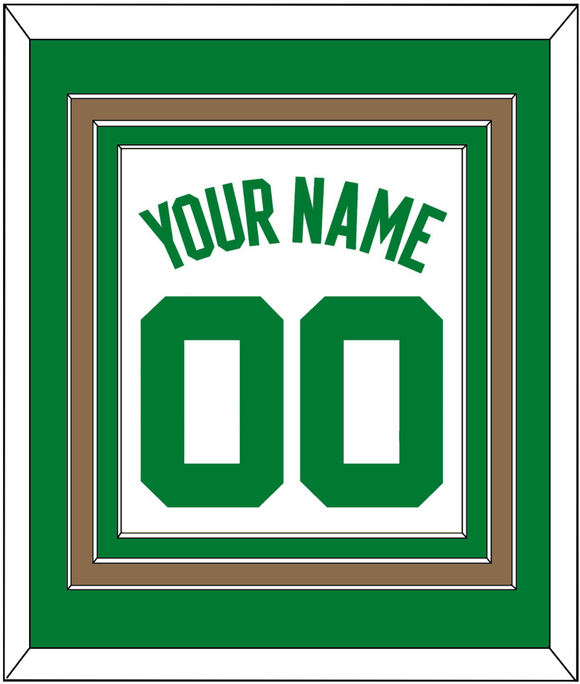 Boston Name & Number - Home White (1972-2018) - Triple Mat 2