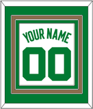 Boston Name & Number - Home White (1972-2018) - Triple Mat 2