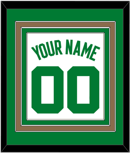 Boston Name & Number - White Association - Premier Tier 2