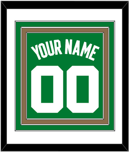 Boston Name & Number - Green Icon - Premier Tier 1