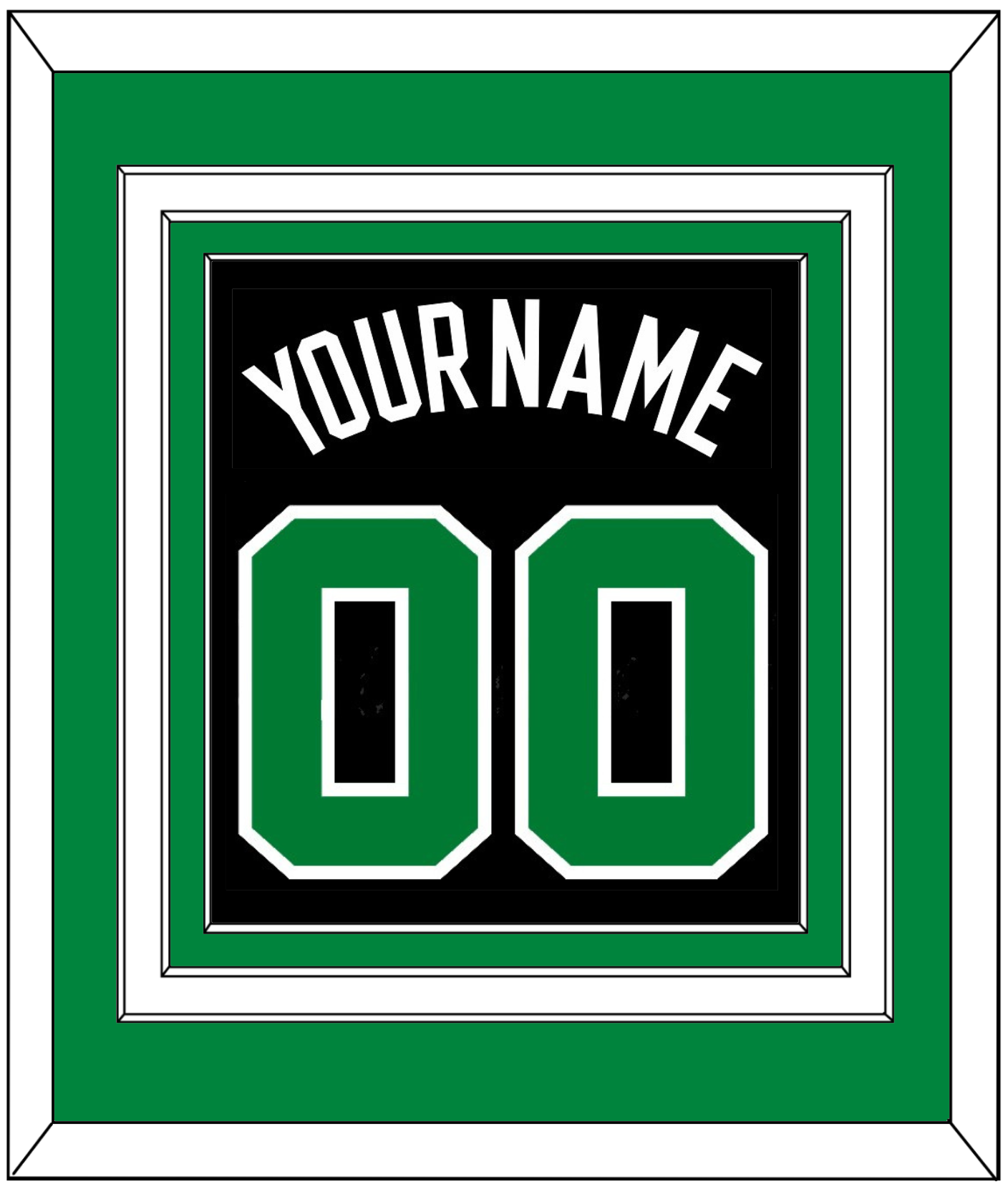 Boston Name & Number - Black Statement - Premier Tier 2