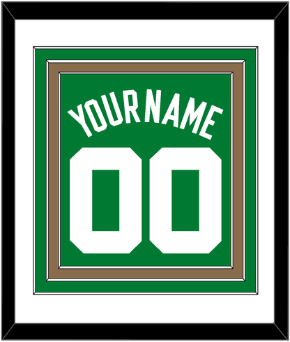Boston Name & Number - Road Green (1972-2018) - Premier Tier 1