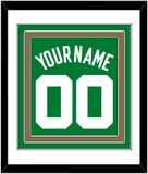 Boston Name & Number - Road Green (1972-2018) - Triple Mat 1