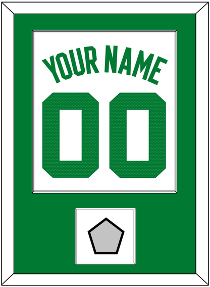 Boston Name & Number With Trophy Patch - White Association - Essential Tier 1