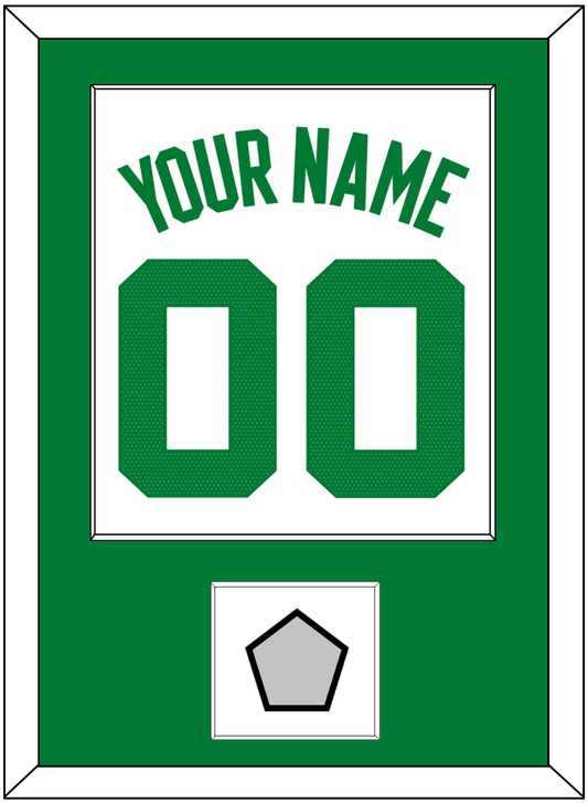 Boston Name & Number With Trophy Patch - White Association - Essential Tier 1
