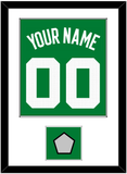 Boston Name & Number With Finals Patch - Green Icon - Single Mat 1