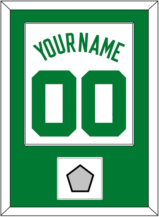 Boston Name & Number With Trophy Patch - Home White (1972-2018) - Essential Tier 1