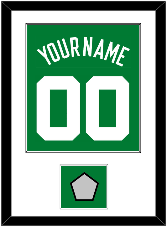 Boston Name & Number With Champions Patch - Road Green (1972-2018) - Essential Tier 1