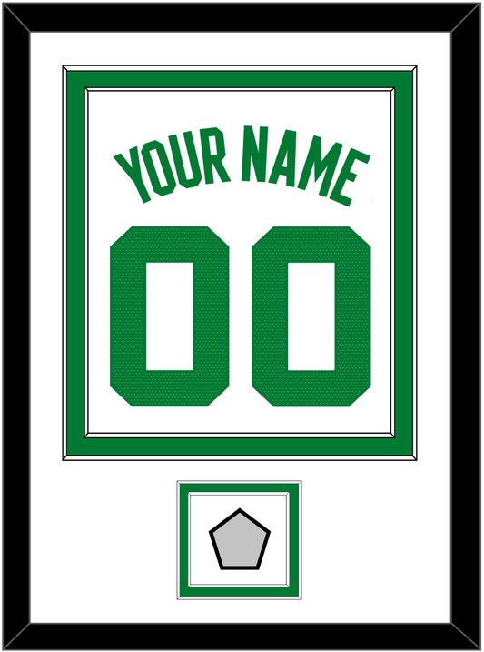 Boston Name & Number With Champions Patch - White Association - Signature Tier 1