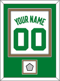 Boston Name & Number With Trophy Patch - White Association - Double Mat 2