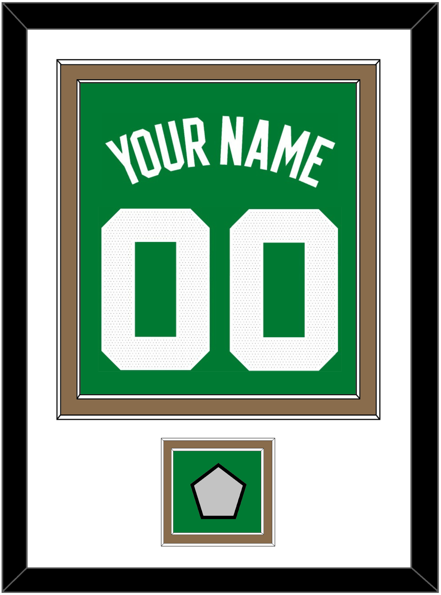 Boston Name & Number With Finals Patch - Green Icon - Signature Tier 1