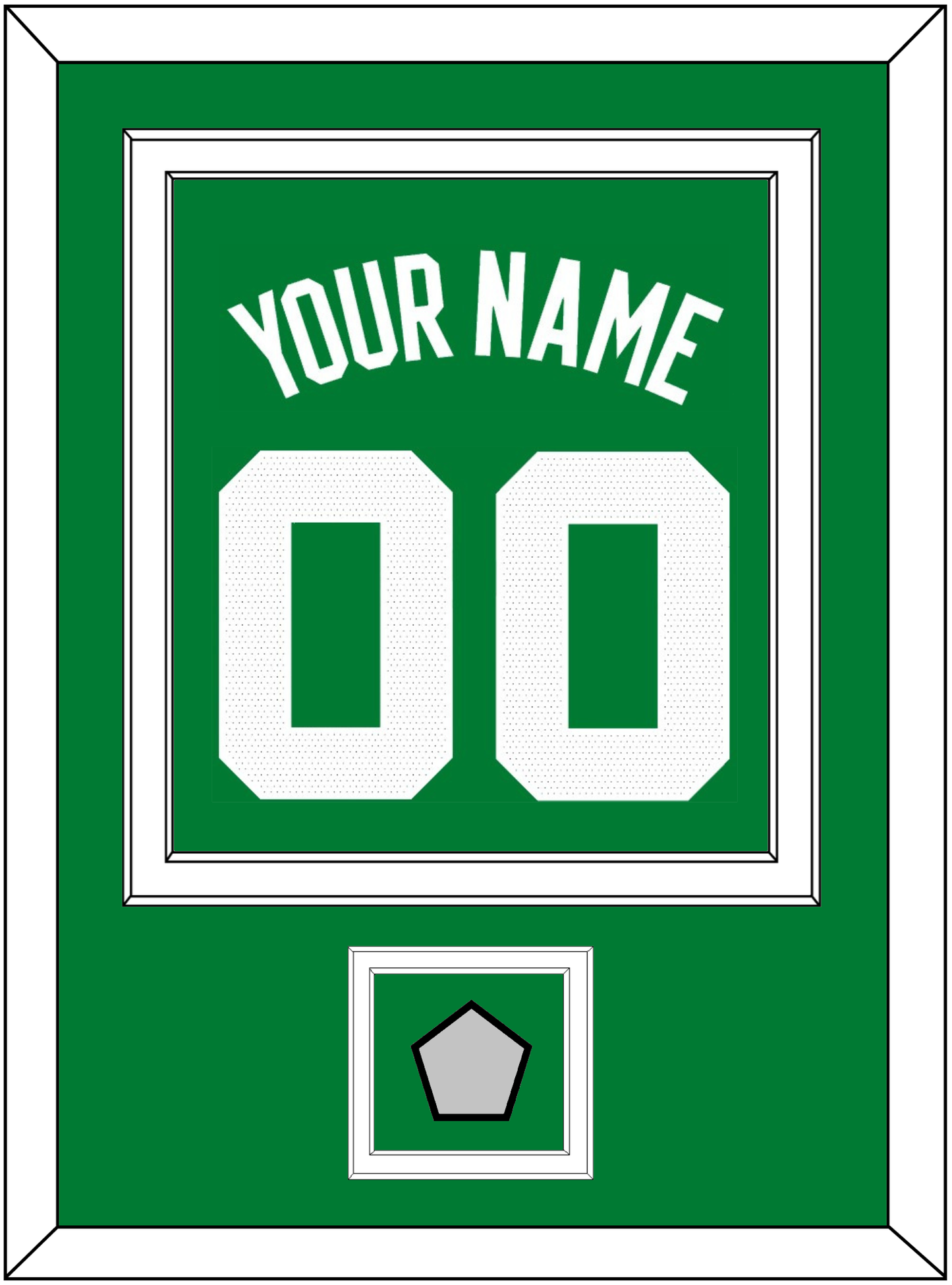 Boston Name & Number With Finals Patch - Green Icon - Signature Tier 2