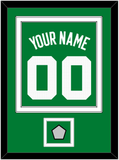 Boston Name & Number With Finals Patch - Green Icon - Double Mat 2