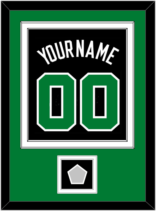 Boston Name & Number With Champions Patch - Black Statement - Signature Tier 2