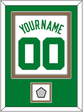Boston Name & Number With Finals Patch - Home White (1972-2018) - Double Mat 2
