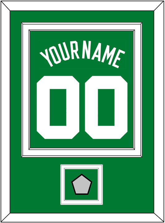 Boston Name & Number With Champions Patch - Road Green (1972-2018) - Signature Tier 2