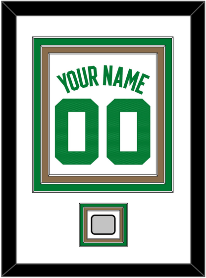 Boston Name & Number With Trophy Patch - White Association - Premier Tier 1