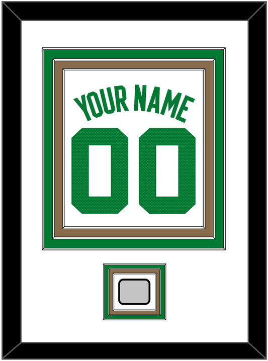 Boston Name & Number With Trophy Patch - White Association - Premier Tier 1