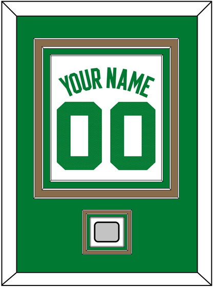 Boston Name & Number With Finals Patch - White Association - Premier Tier 2