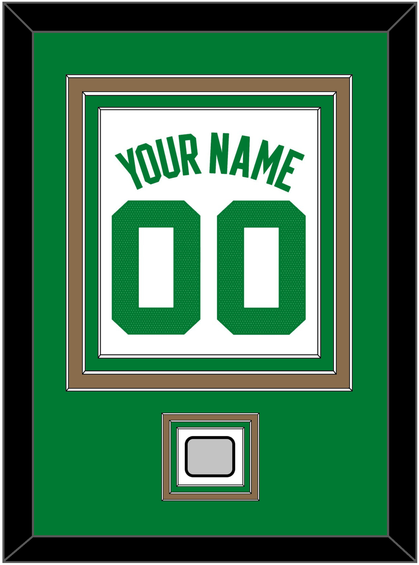 Boston Name & Number With Finals Patch - White Association - Premier Tier 2