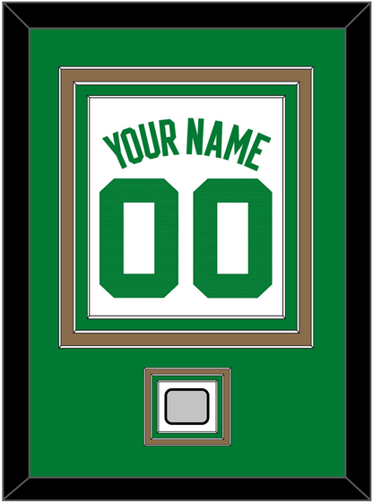 Boston Name & Number With Finals Patch - White Association - Premier Tier 2