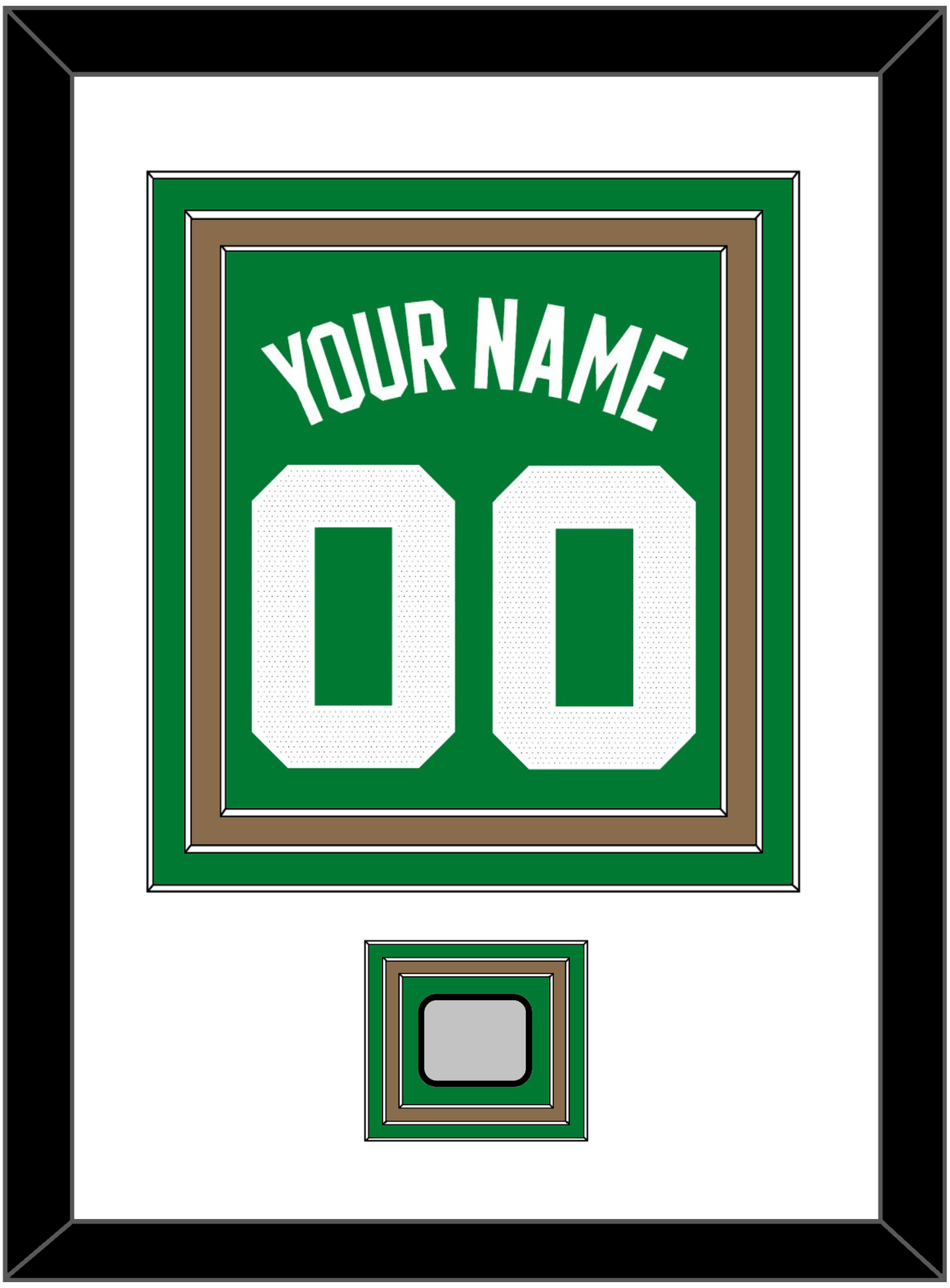 Boston Name & Number With Finals Patch - Green Icon - Premier Tier 1
