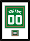 Boston Name & Number With Finals Patch - Green Icon - Triple Mat 1