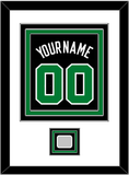 Boston Name & Number With Trophy Patch - Black Statement - Triple Mat 1