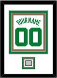 Boston Name & Number With Trophy Patch - Home White (1972-2018) - Triple Mat 1