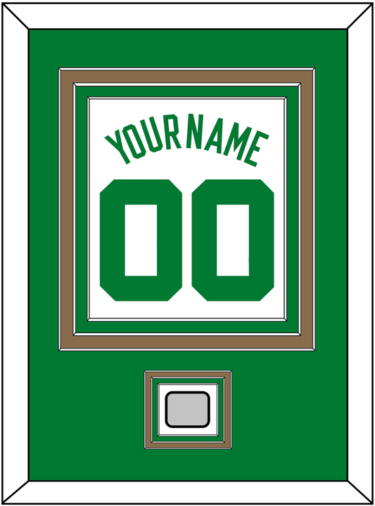 Boston Name & Number With Champions Patch - Home White (1972-2018) - Premier Tier 2