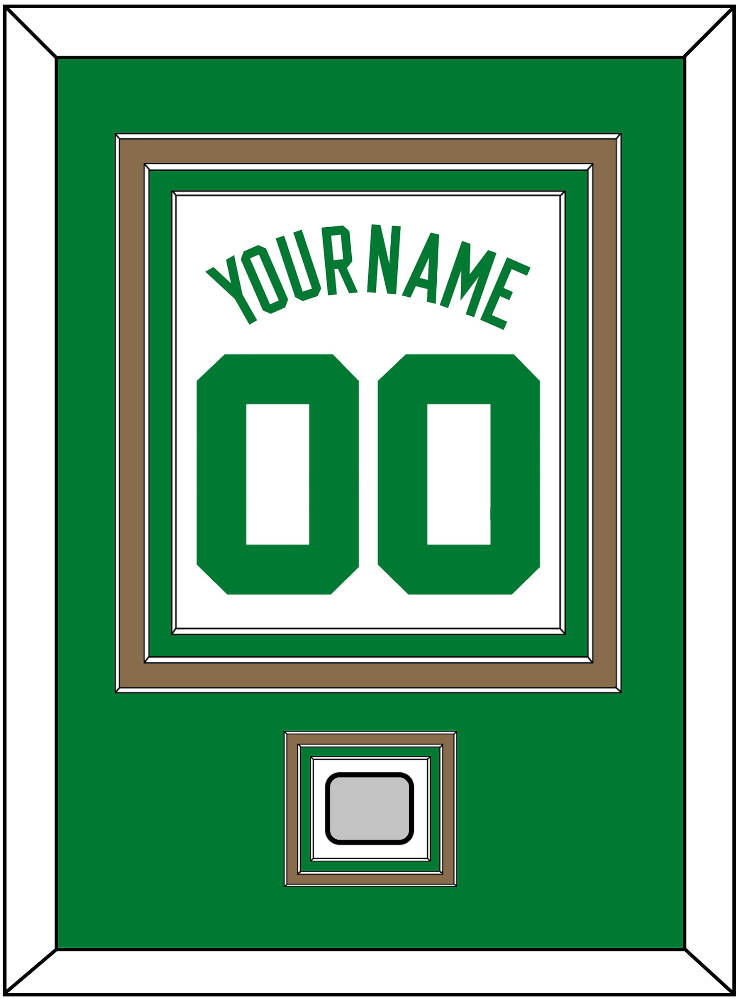 Boston Name & Number With Trophy Patch - Home White (1972-2018) - Premier Tier 2