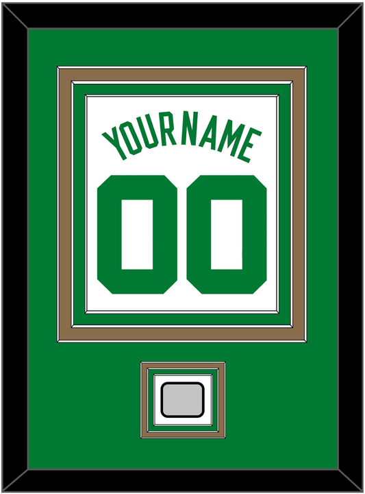 Boston Name & Number With Trophy Patch - White Association - Premier Tier 2