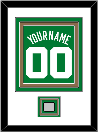 Boston Name & Number With Trophy Patch - Road Green (1972-2018) - Premier Tier 1
