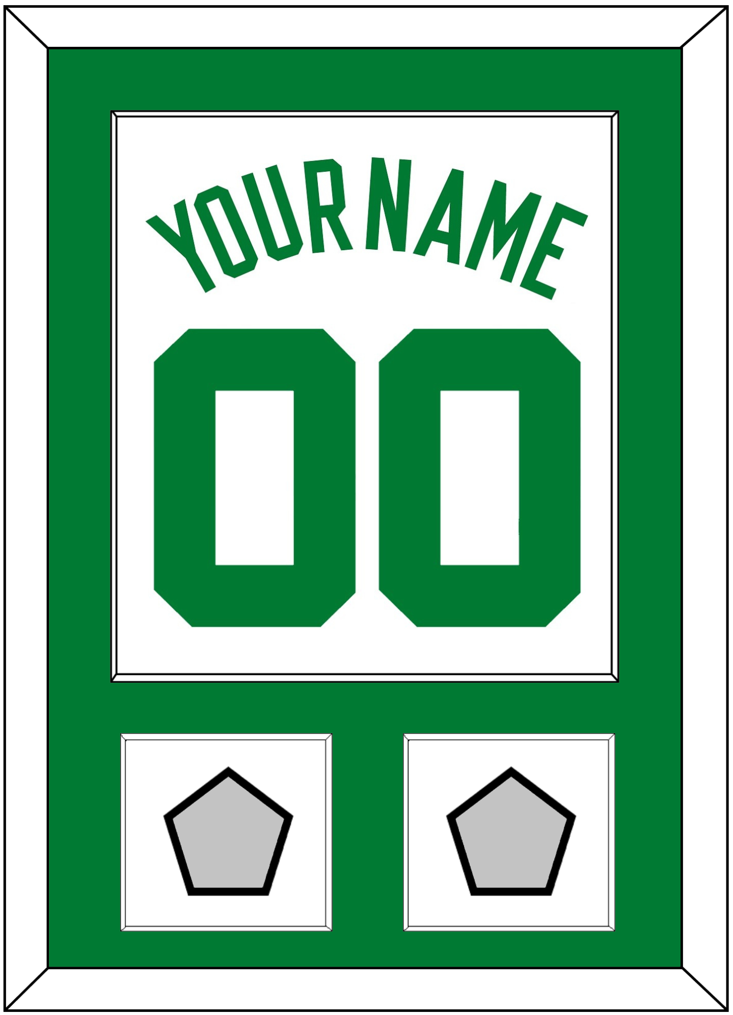 Boston Name & Number With 2 Trophy Patches - Home White (1972-2018) - Essential Tier 1