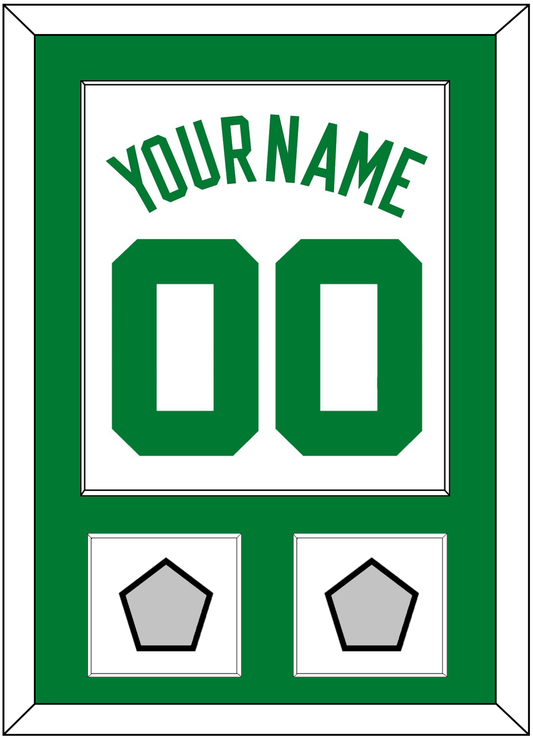 Boston Name & Number With 2 Trophy Patches - Home White (1972-2018) - Essential Tier 1