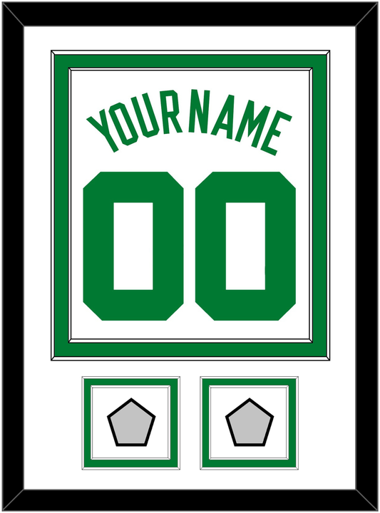 Boston Name & Number With 2 Trophy Patches - Home White (1972-2018) - Signature Tier 1