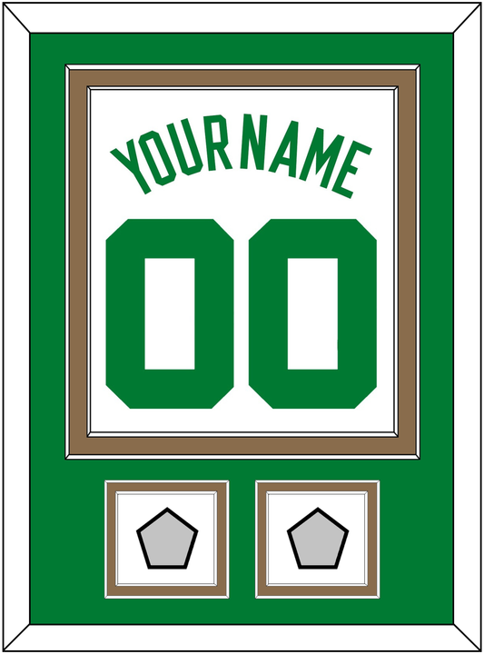 Boston Name & Number With 2 Trophy Patches - Home White (1972-2018) - Signature Tier 2