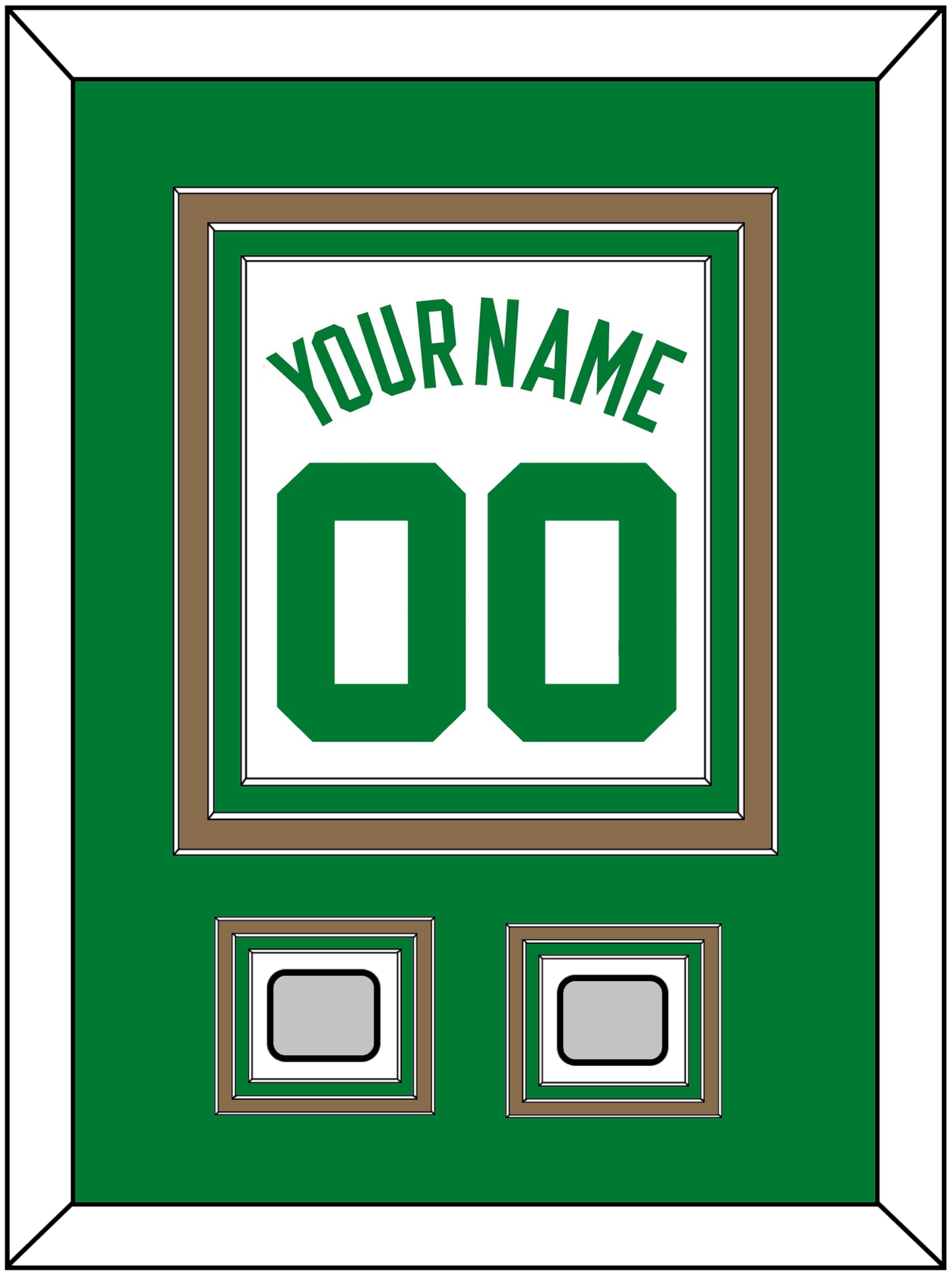 Boston Name & Number With 2 Trophy Patches - Home White (1972-2018) - Premier Tier 2