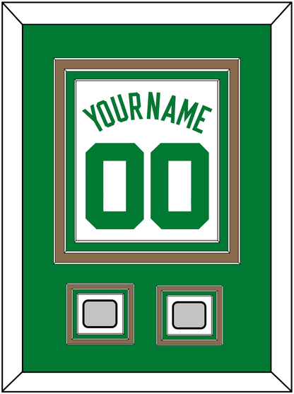 Boston Name & Number With 2 Trophy Patches - Home White (1972-2018) - Premier Tier 2
