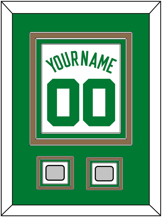 Boston Name & Number With 2 Trophy Patches - Home White (1972-2018) - Premier Tier 2