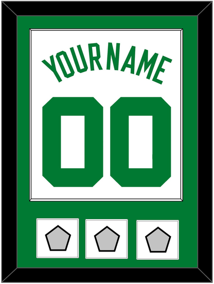 Boston Name & Number With 3 Trophy Patches - Home White (1972-2018) - Essential Tier 1